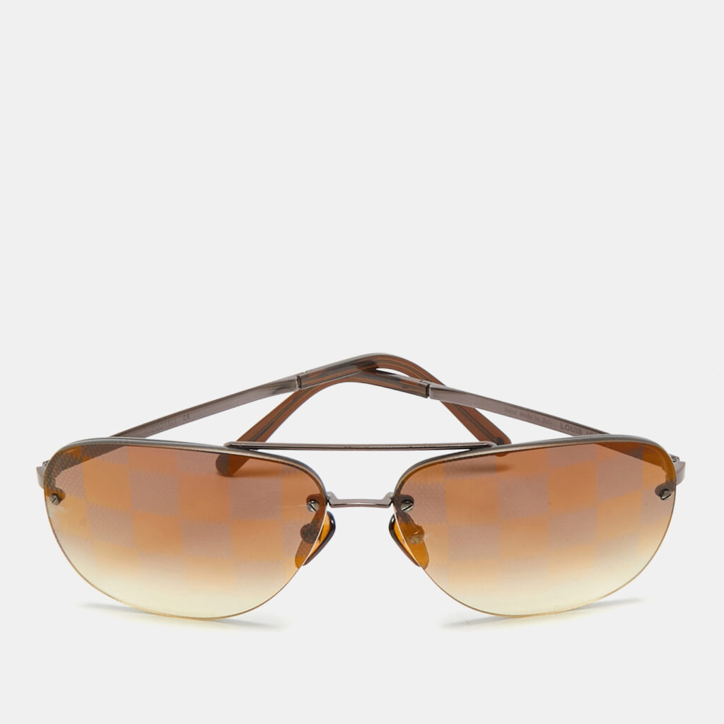Louis Vuitton Brown Damier Gradient Z0215U Socoa Aviator Sunglasses