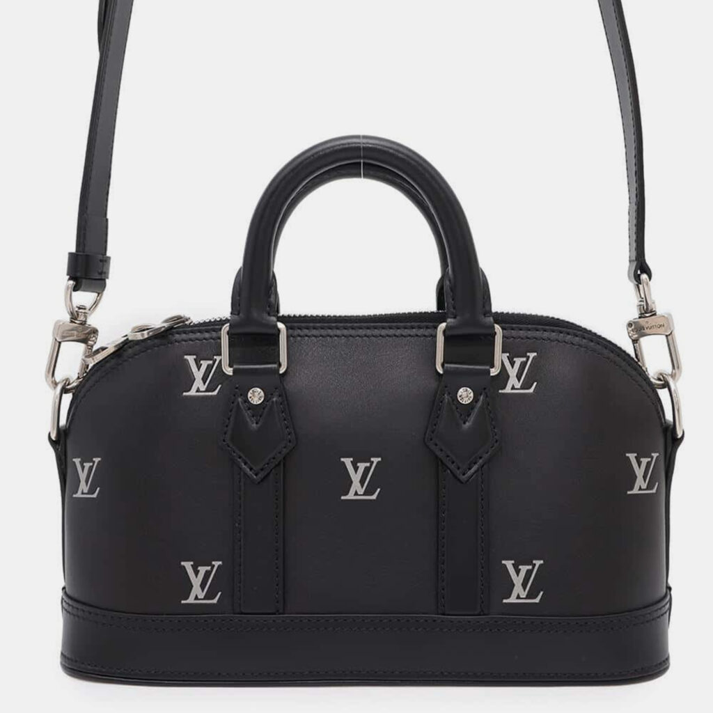 Louis Vuitton Noir Calf Leather Alma Eeast West Bag