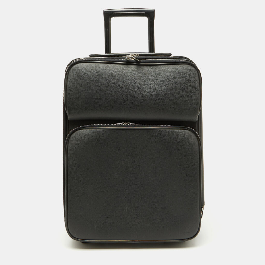 luxury-men-louis-vuitton-used-bags-p1132877-013 Louis Vuitton Black Taiga Leather Pegase Legere 55 Business Suitcase