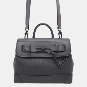 Louis Vuitton Noir Monogram Taurillon Steamer PM Shoulder Bag