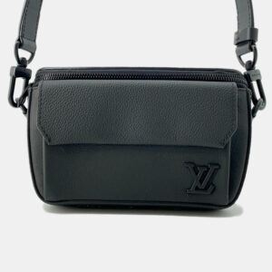 Louis Vuitton Noir Leather Pilot Wearable Wallet