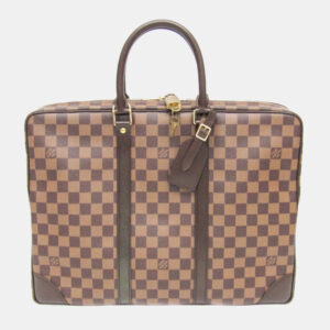 Louis Vuitton Brown Damier Ebene Canvas Voyage Document Bag
