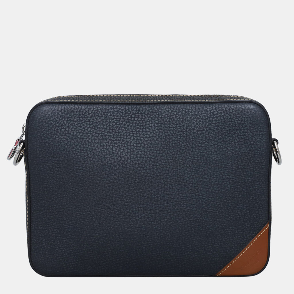 luxury-men-louis-vuitton-used-bags-p1163077-002 Louis Vuitton Blue Tan Leather Trio Messenger Bag