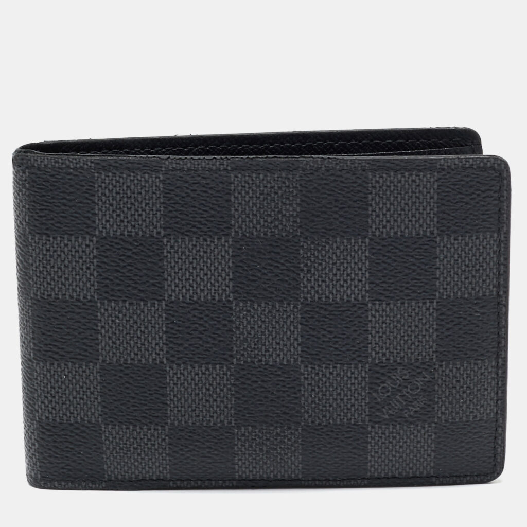 luxury-men-louis-vuitton-used-bags-p1164683-010 Louis Vuitton Damier Graphite Canvas Multiple Wallet