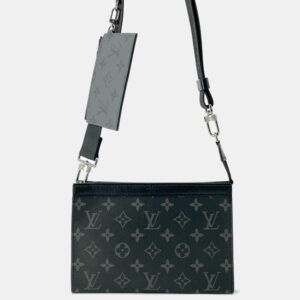 Louis Vuitton Gaston Noir Monogram Eclipse Reverse Wearable Wallet