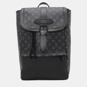 Louis Vuitton Saumur Backpack Noir Monogram Eclipse