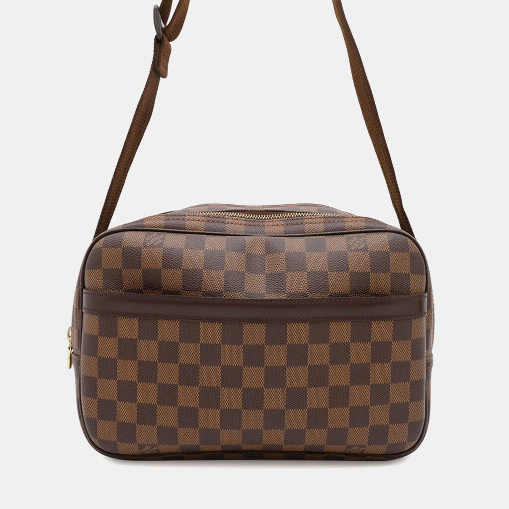 Louis Vuitton Reporter PM Brown Damier Ebene Canvas Shoulder Bag