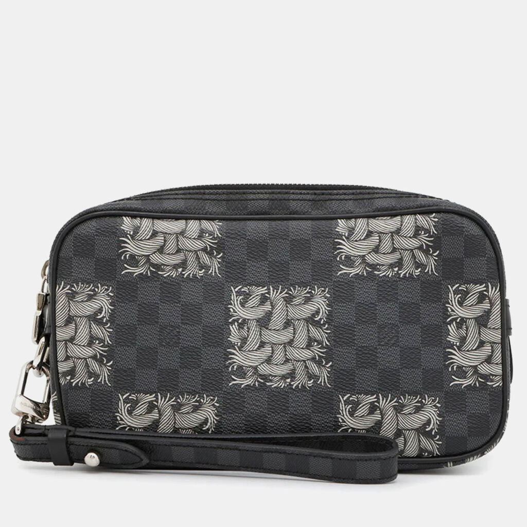 luxury-men-louis-vuitton-used-bags-p1168553-001 Louis Vuitton Pochette Volga Christopher Nemeth Noir Damier Graphite Crossbody Bag