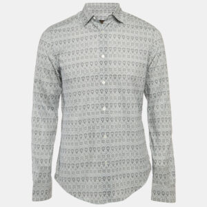 Louis Vuitton Blue Bandana Print Cotton Short-Sleeve Shirt S