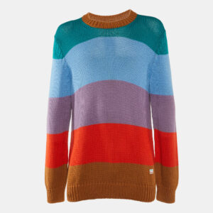 Louis Vuitton Multicolor Colorblock Cotton & Cashmere Knit Jumper L