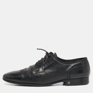 Louis Vuitton Black Leather Lace Up Oxfords Size 41