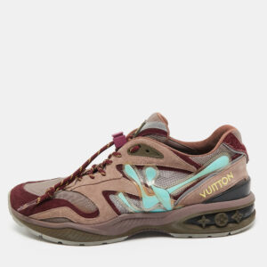 Louis Vuitton Multicolor Suede and Mesh LV Trail Sneakers Size 43