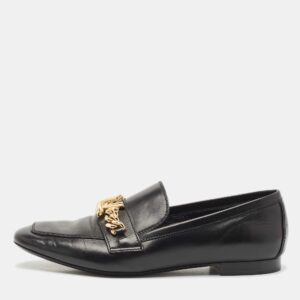 Gina Dark Brown Croc Embossed Patent Leather Crystal Embellished Slide Sandals Size 37