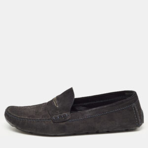 Louis Vuitton Black Suede  Monte Carlo Loafers Size 43.5