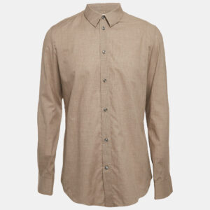 Maison Martin Margiela Houndstooth Light Brown Buttoned-Up Shirt XL