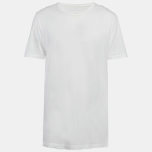 Maison Martin Margiela White Cotton Crew Neck T-Shirt XL