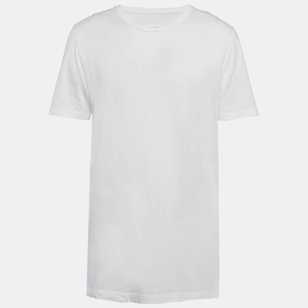 luxury-men-maison-martin-margiela-used-clothes-p1148634-008 Maison Martin Margiela White Cotton Crew Neck T-Shirt XL