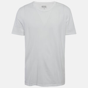Maison Martin Margiela White Jersey Crewneck T-Shirt XL