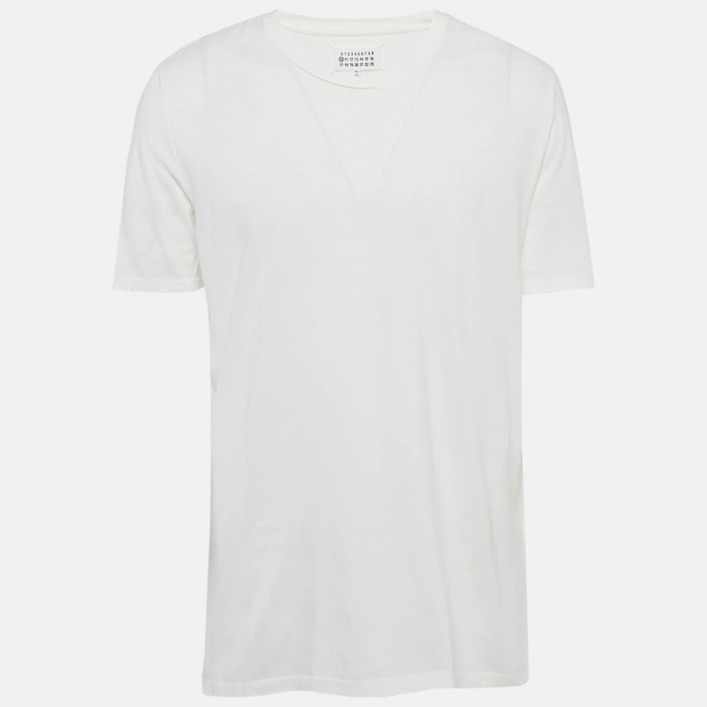 luxury-men-maison-martin-margiela-used-clothes-p1149090-001 Maison Martin Margiela Off-White Cotton Knit T-Shirt XL