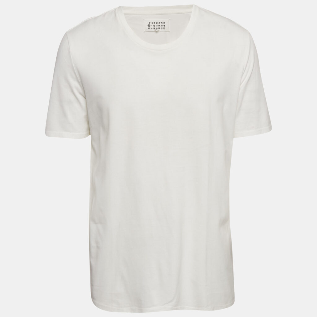 luxury-men-maison-martin-margiela-used-clothes-p1149246-006 Maison Martin Margiela White Jersey Crewneck T-Shirt XXL