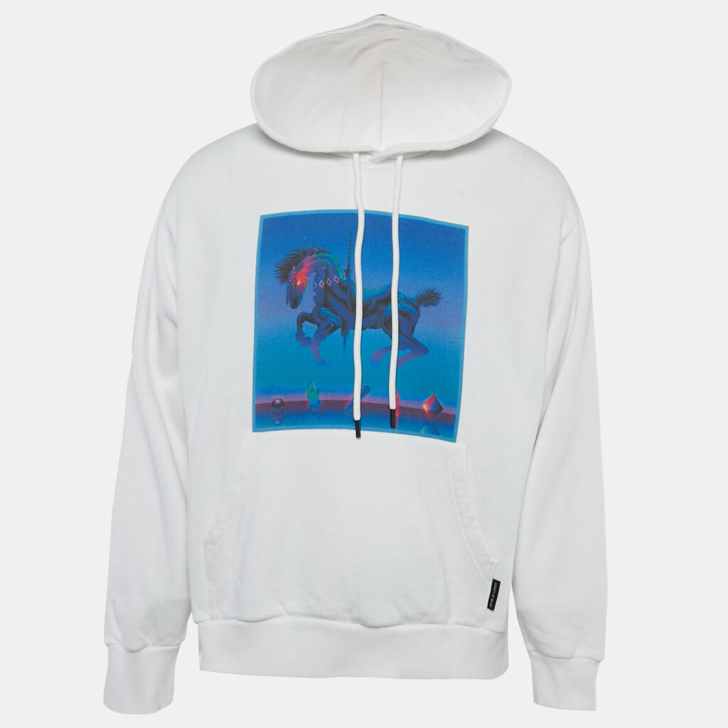 luxury-men-marcelo-burlon-new-clothes-p1103077-003 Marcelo Burlon White Printed Cotton Knit Hooded Sweatshirt S