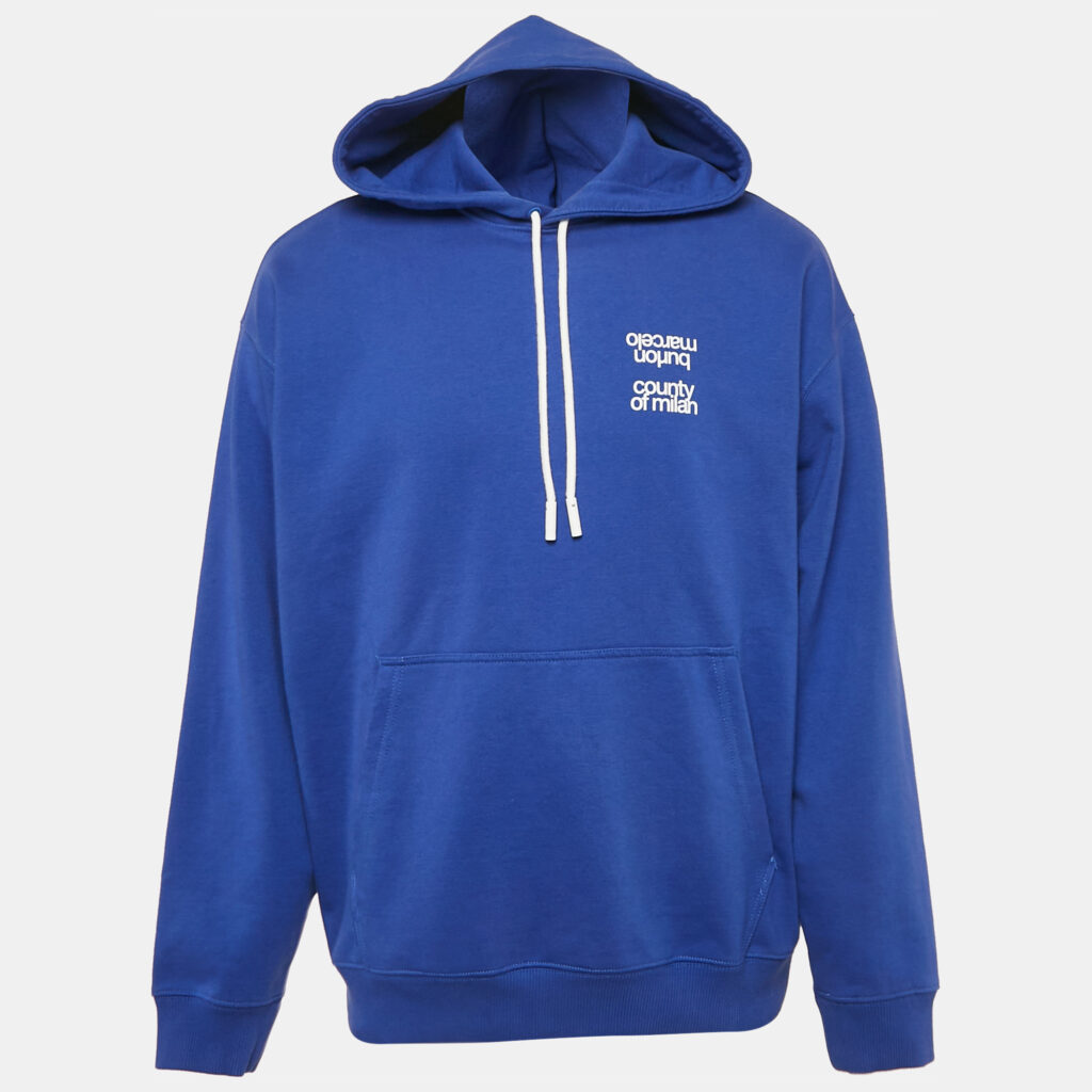 luxury-men-marcelo-burlon-used-clothes-p1125124-002 Marcelo Burlon Blue Printed Cotton Hoodie L
