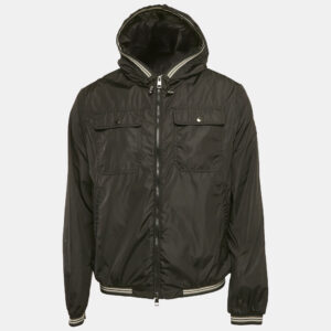 Moncler Black Nylon Hooded Zip-Up Jean-Claude Jacket M