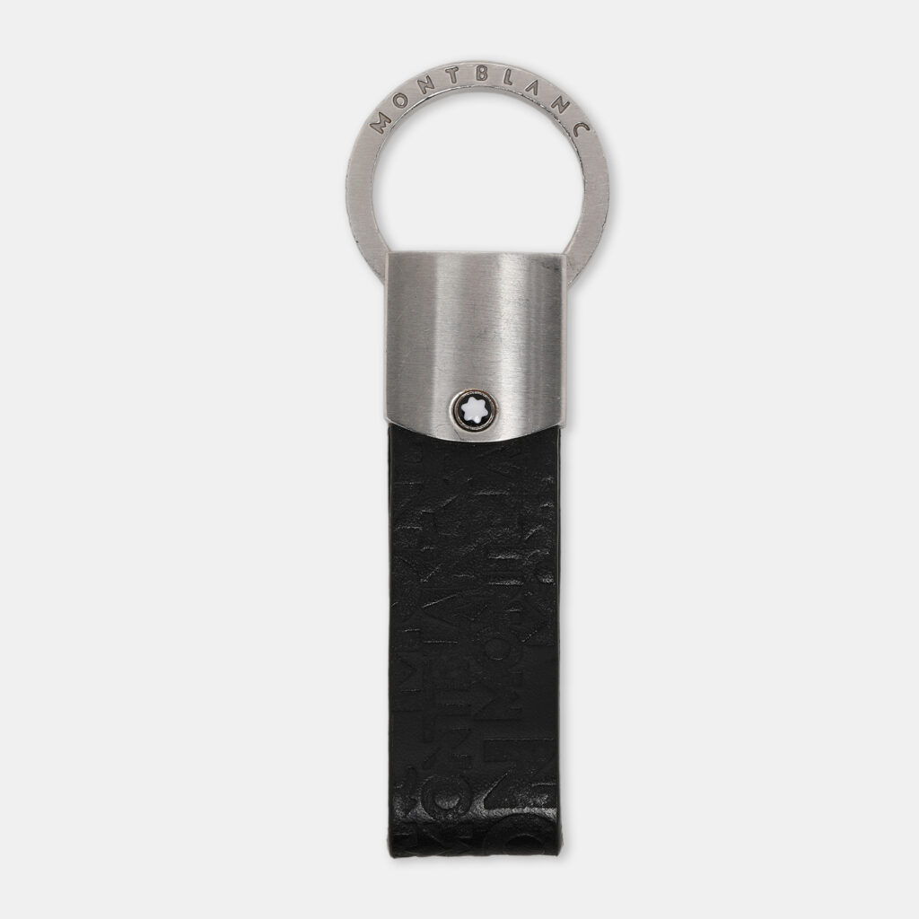 luxury-men-montblanc-used-accessories-p1138119-002 Montblanc Black Logo Embossed Leather Key Chain