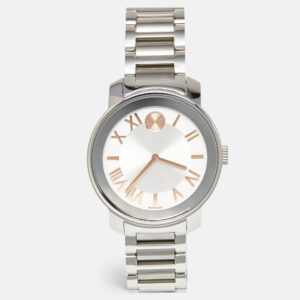Movado Silver Dial Stainless Steel Bold 3600196 Men's Wristwatch 39 mm