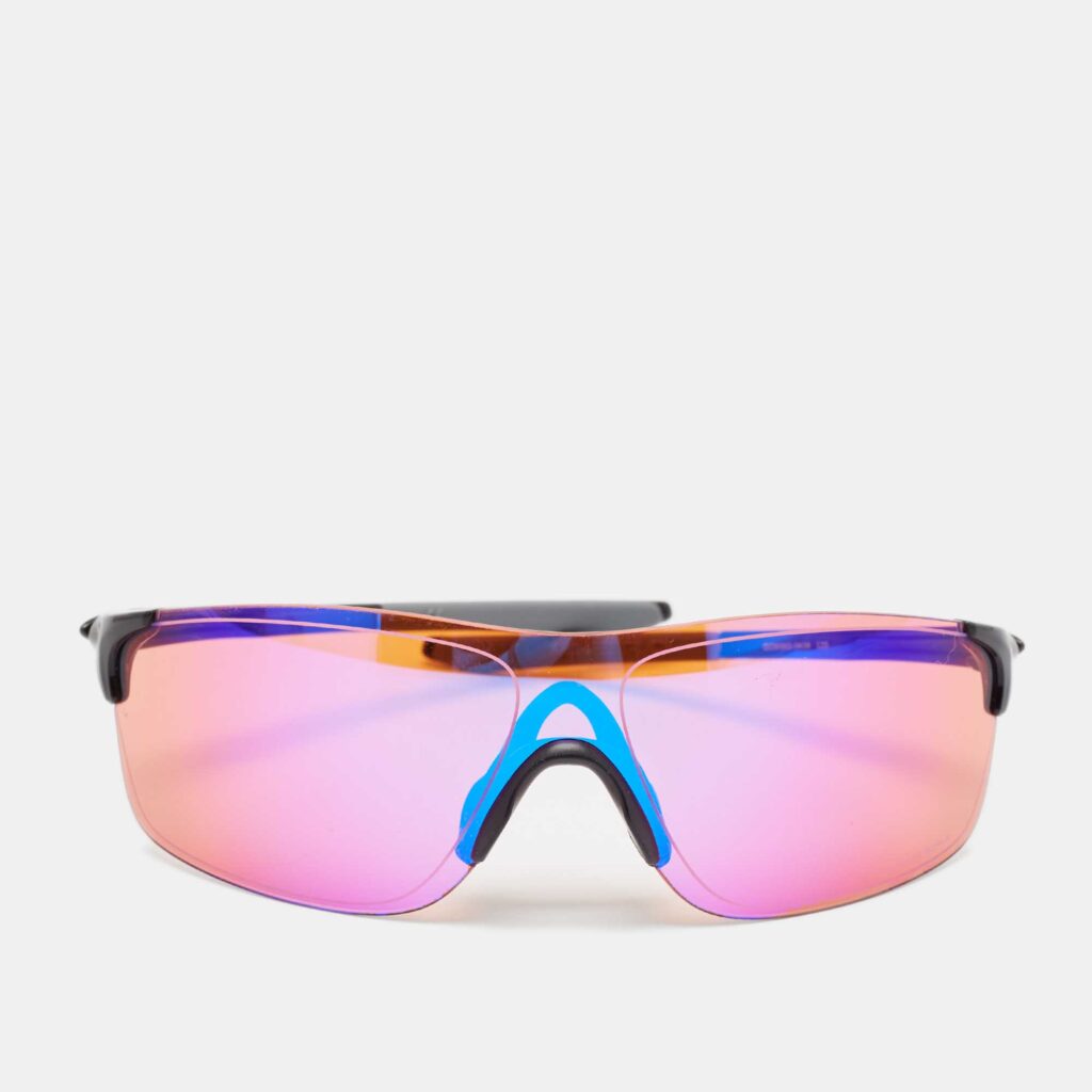 luxury-men-oakley-used-accessories-p1079887-001 Oakley Orange/Black Evzero Prizm Shield Sunglasses