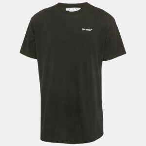 Off-White Black Skull Arrow Print Cotton T-Shirt XS