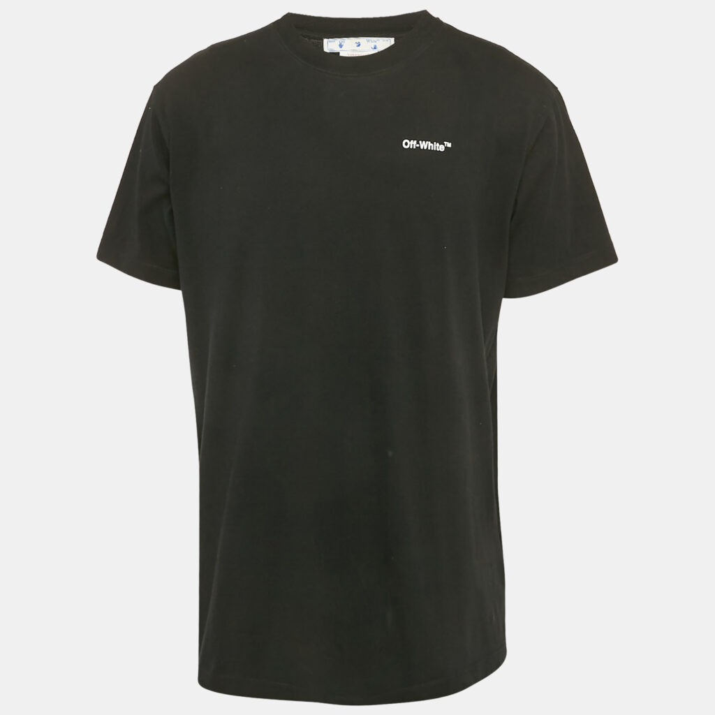 luxury-men-off-white-used-clothes-p1170601-004 Off-White Black Skull Arrow Print Cotton T-Shirt XS