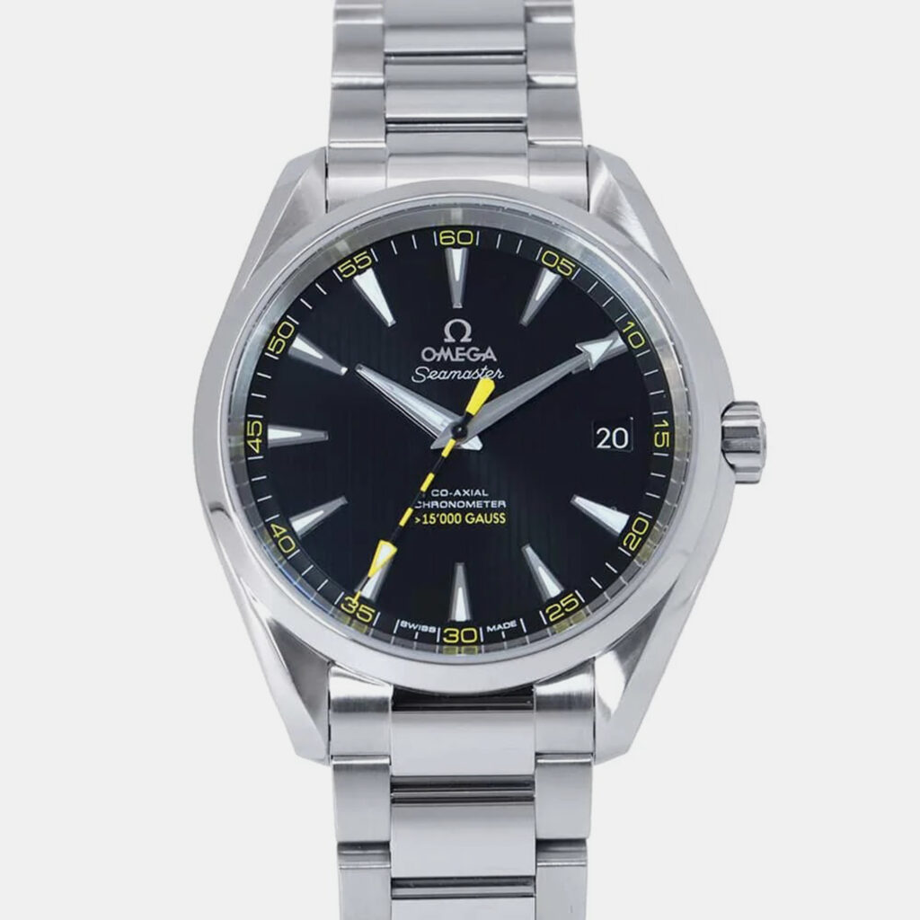 luxury-men-omega-new-watches-p1111085-010.jpeg Omega Black Stainless Steel Seamaster Aqua Terra 231.10.42.21.01.002 Automatic Men's Wristwatch 41.5 mm