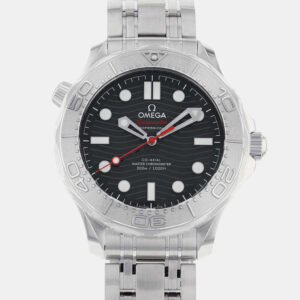 Omega Black Stainless Steel Seamaster 300M 210.30.42.20.01.002 Automatic Men's Wristwatch 42mm