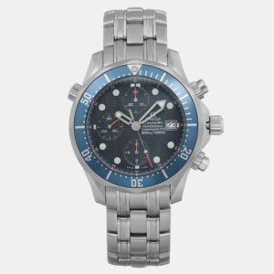 Omega Blue Stainless Steel Seamaster Diver 2599.80 Automatic Men's Wristwatch 42 mm