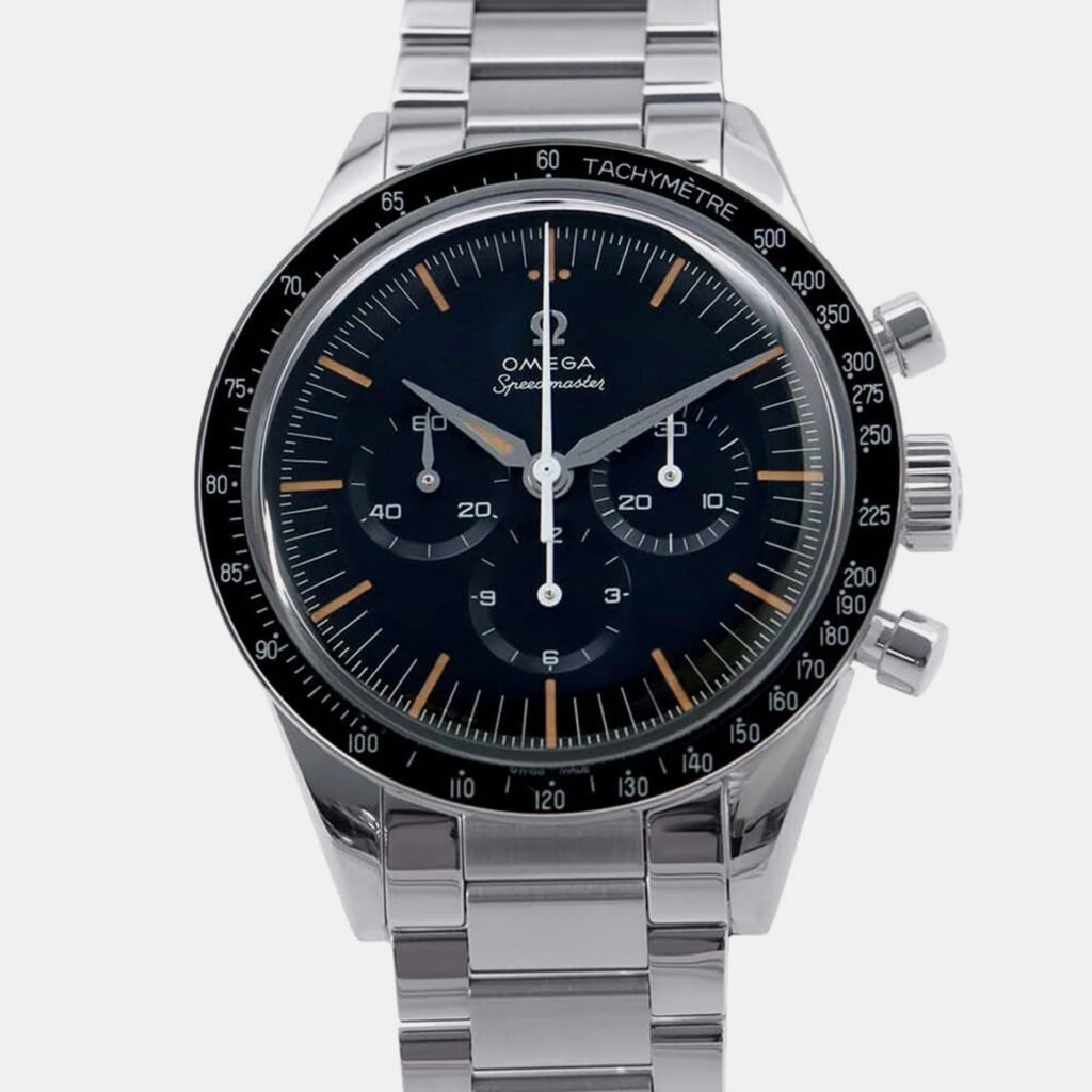 luxury-men-omega-used-watches-p1111093-005.jpeg Omega Black Stainless Steel Speedmaster 310.30.40.50.06.001 Manual Winding Men's Wristwatch 39 mm