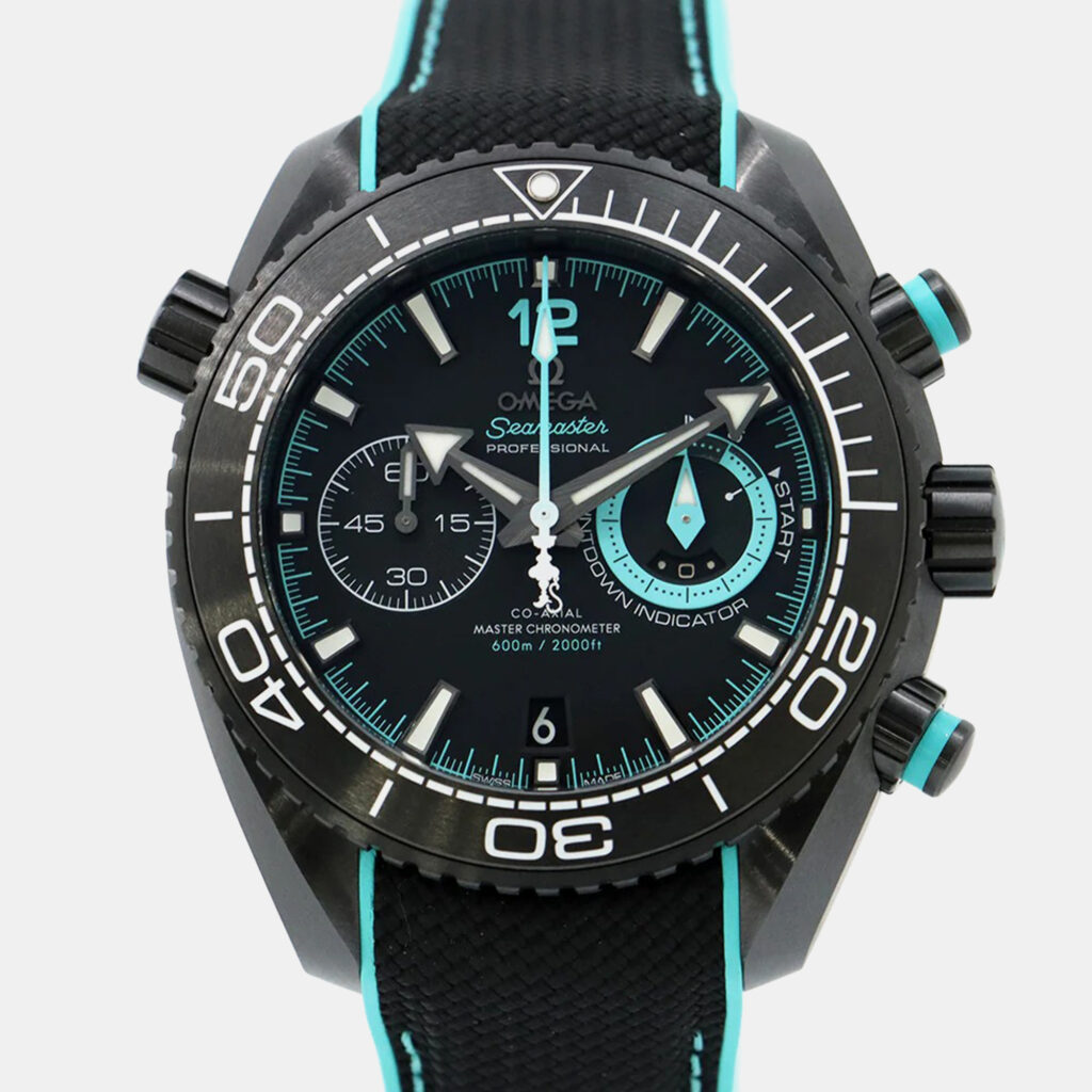 luxury-men-omega-used-watches-p1164671-004 Omega Black Ceramic Seamaster Planet Ocean 215.92.46.51.01.003 Automatic Men's Wristwatch 45.5mm