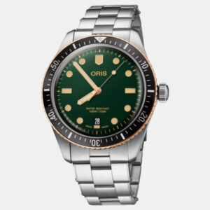 Oris Green Bronze Stainless Steel Divers Sixty-Five  01 733 7707 4357-07 8 20 18 Automatic Men's Wristwatch 40 mm