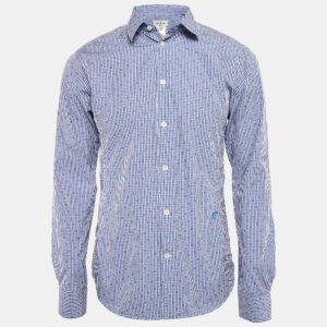 Paul & Joe Black Gingham Checks Cotton Long Sleeve Shirt M