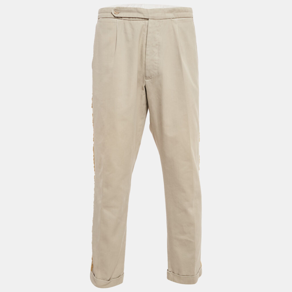 luxury-men-palm-angels-used-clothes-p1134978-003.jpg Palm Angels Cream Gabardine Side Stripe Trousers XXL