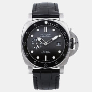 Panerai Black Stainless Steel Submersible PAM01288 Automatic Men's Wristwatch 44mm