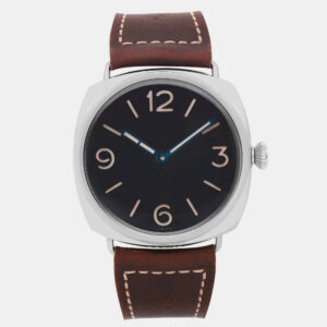 panerai black stainless steel radiomir pam00721 manual winding men's wristwatch 47 mm