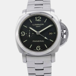 Panerai Black Stainless Steel Luminor PAM00329 Automatic Men's Wristwatch 44 mm