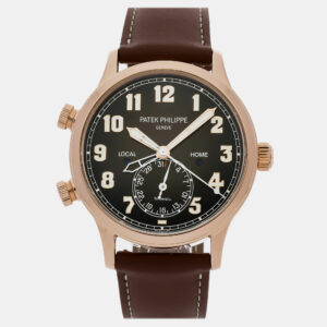 patek philippe complications calatrava pilot travel time 5524r-001 "tiffany & co." men's watch 42 mm automatic men's wristwatch 42 mm