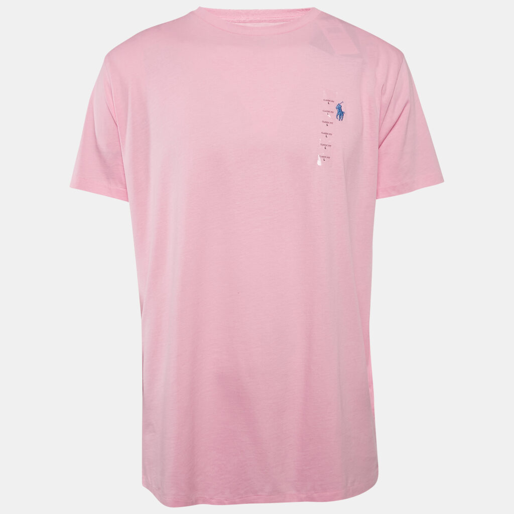 Polo Ralph Lauren Pink Jersey Crewneck T-Shirt L