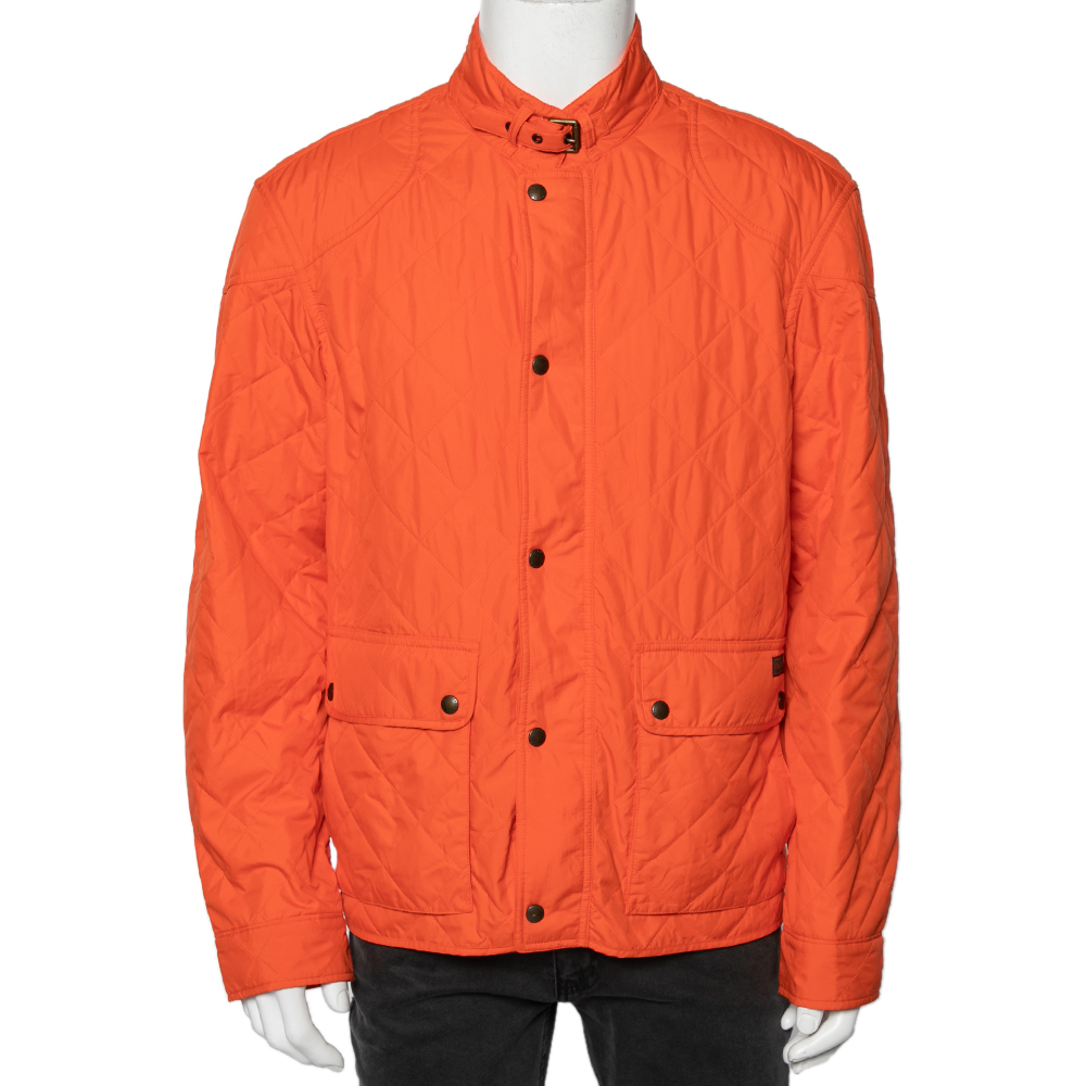luxury-men-polo-ralph-lauren-new-clothes-p596038-005-2 Polo Ralph Lauren Orange Synthetic Quilted Cadwell Bomber Jacket XL