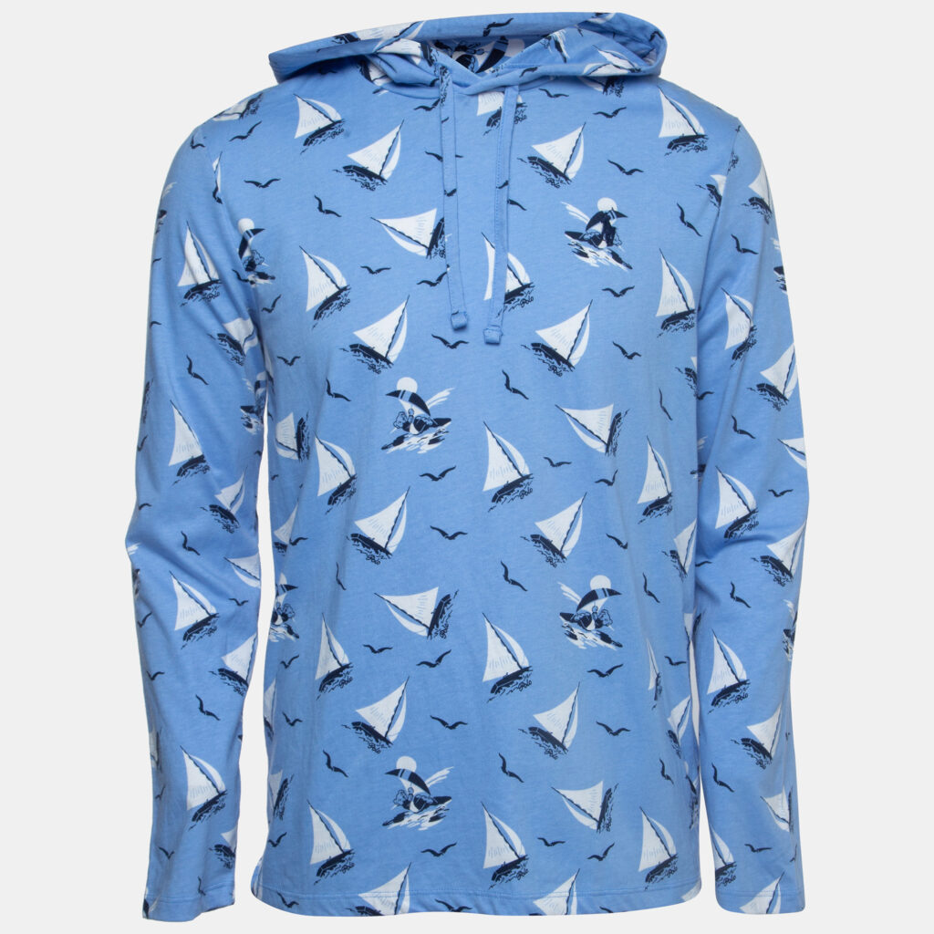luxury-men-polo-ralph-lauren-new-clothes-p898959-002 Polo Ralph Lauren Blue All-Over Yacht Print Cotton Hooded Sweatshirt S