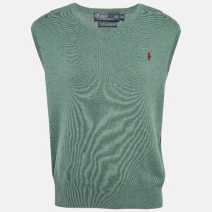 Polo Ralph Lauren Green Cotton Knit Sleeveless T-Shirt L