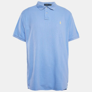 Polo Ralph Lauren Blue Cotton Pique Custom Fit Polo T-Shirt XXL