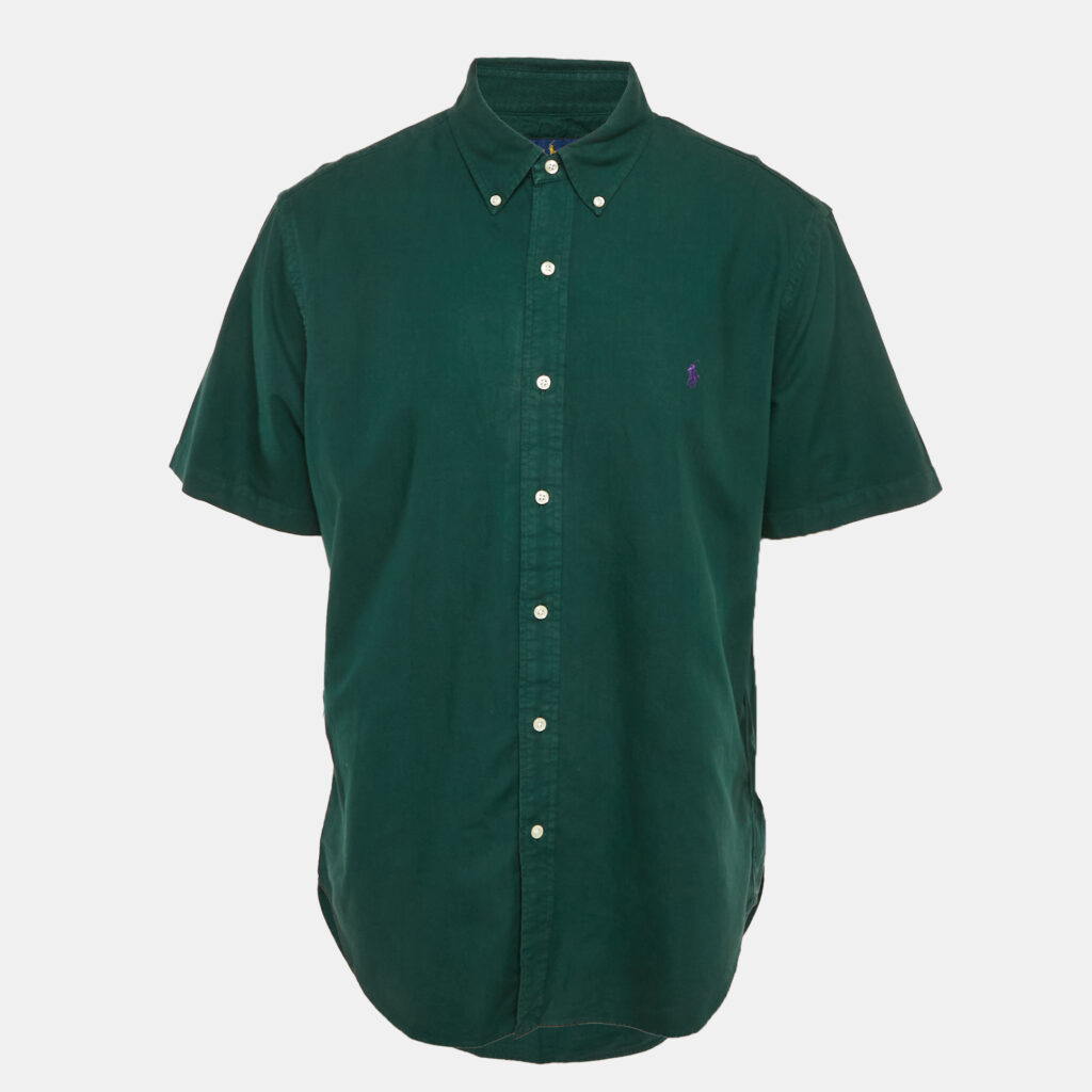 Polo Ralph Lauren Green Cotton Short Sleeve Shirt XL